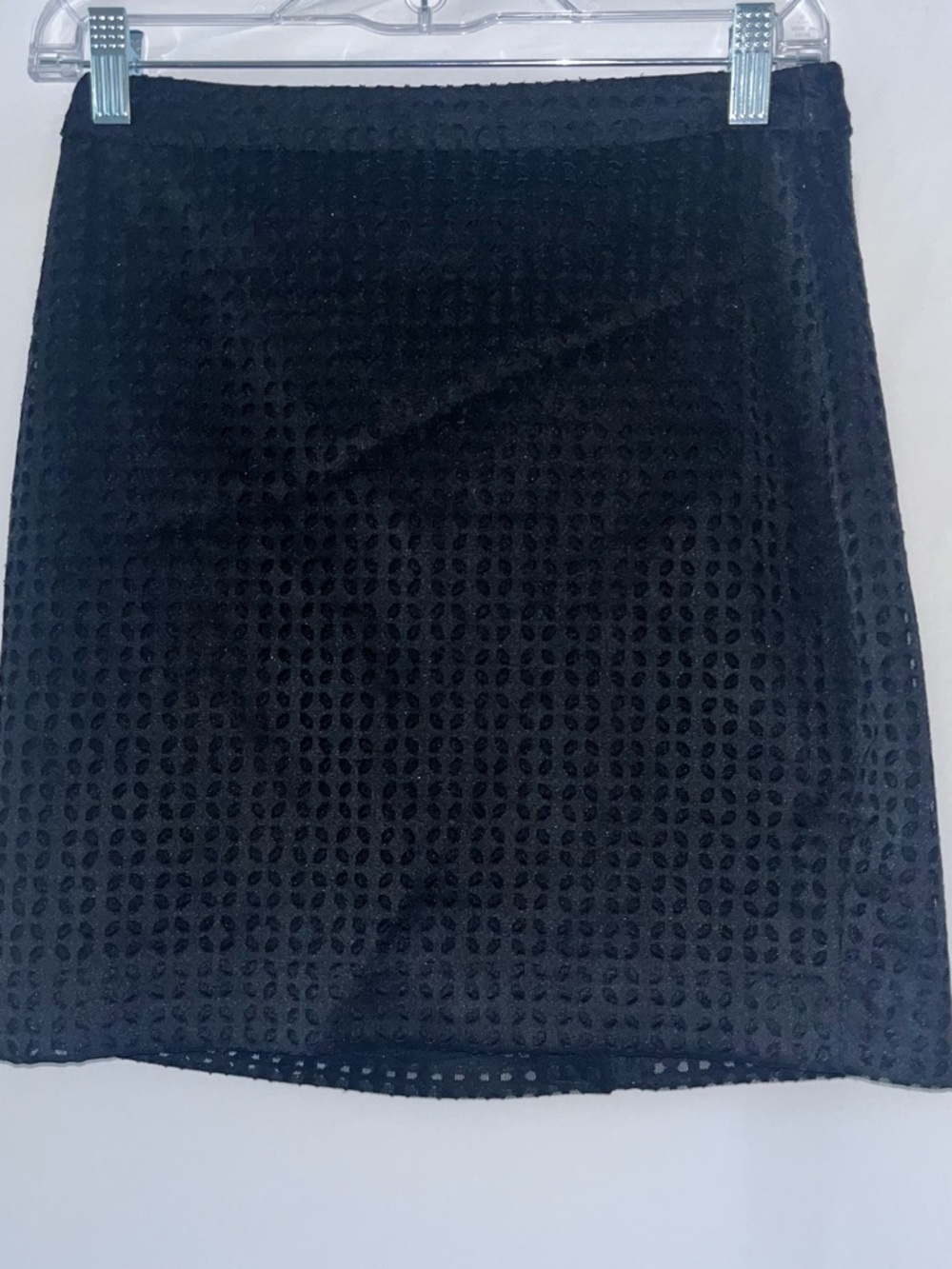 BananaRepublic Black Textured Pencil Skirt Petite Workwear Chic CapsuleWardrobe